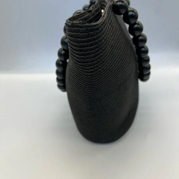 Classic talbots Black Beaded bag - Picture 3 of 7